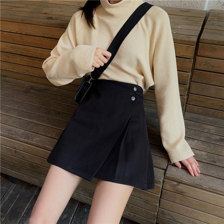 Irregular Split Fork Women Sexy Tight A-line High Waist Short Skirt  Zipper Home Office  Club Casual