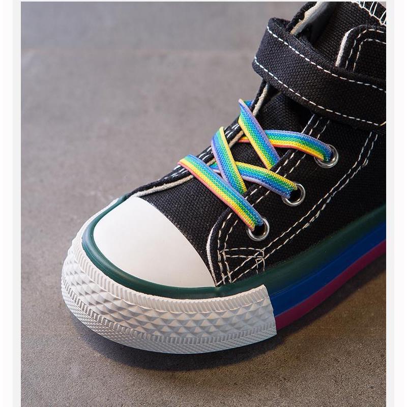 Children's Canvas Shoes 2020 Spring Girls Candy Color High-top Board Shoes Boys Casual Soft Bottom Shoes