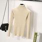Wild Long Sleeve High Collar Sweater Knitting Sweater Women's Spring and Autumn Bottoming Shirt