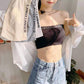 Spring and Summer Anti-glare Wrap Chest Tube Top Beautiful Back Sexy Letters Strapless One-piece Bra