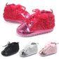 Autumn Baby Kids Toddler Sapato Infant Rose Flower Soft Sole Girl Shoes Baby First Walker Shoe 4 Colors