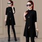 Thin Mid-length Blouse Long-sleeved Solid Color Half Turtleneck T-shirt Slim Round Neck Bottoming Shirt Women