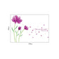 [Wall stickers] pruple lily wall stickers home decor living room bedroom window flowers decals art m