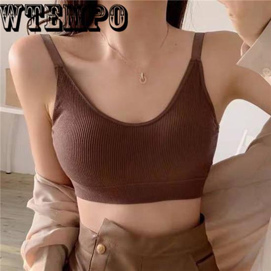 Sexy Sports Bra Top For Fitness Women Push Up Cross Straps Workout Bra For Women Gym Running Jogging