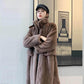 Mink Velvet Coat Women's Mid-length Faux Fur Coat Quilted Thickened Women's Coat