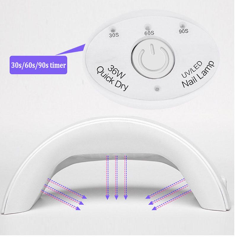 Nail Kit 45/48W LED UV Lamp nail dryer set Gel Nail Polish Set Nail Art Tool kit Manicure Set