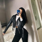 Women High Waist Jeans Woman Sexy Black Blue Elastic Skinny Pencil Pants Female Plus Size Zipper Wash Denim Trousers Girl