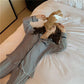 Striped Pajamas Set Two-piece Set Ladies Spring Autumn Long-sleeves Cardigan Shirt Pants Loose Casual Outerwear Home Wear Suit