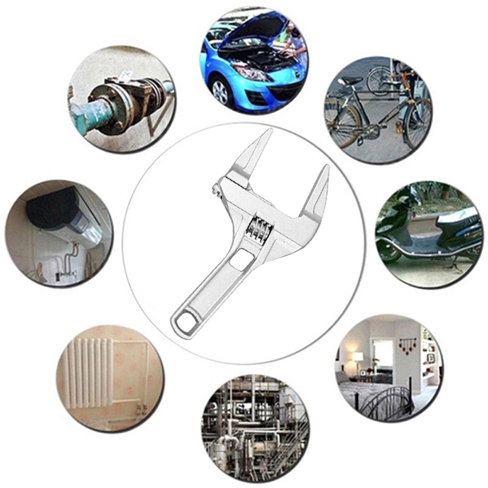 16-68mm Repair Set Bathroom Hand Tools Large Opening Pipe Wrench Nut Key Adjustable Spanner