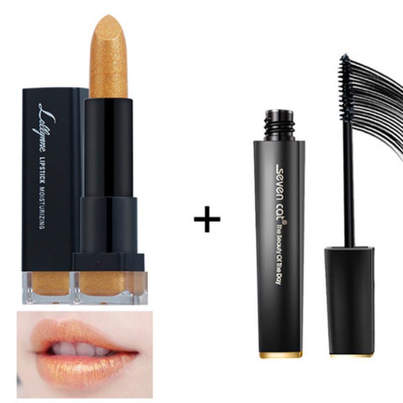 long curled long anti-blooming mascara student set to discolor Waterproof sweat-proof thick