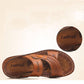 Summer Men's Sandals Men's Leather Sandals Breathable Casual Slippers Sandals Dual-use Beach Shoes