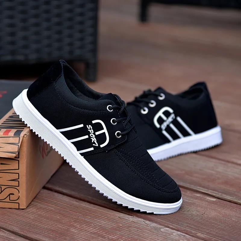 Men's Casual Canvas Shoes Spring Lightweight Sports Shoes Non-slip Breathable Sneakers Working Driving Shoes