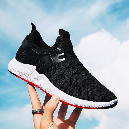 Autumn Men's Shoes Black Casual Sneakers Student Running Shoes