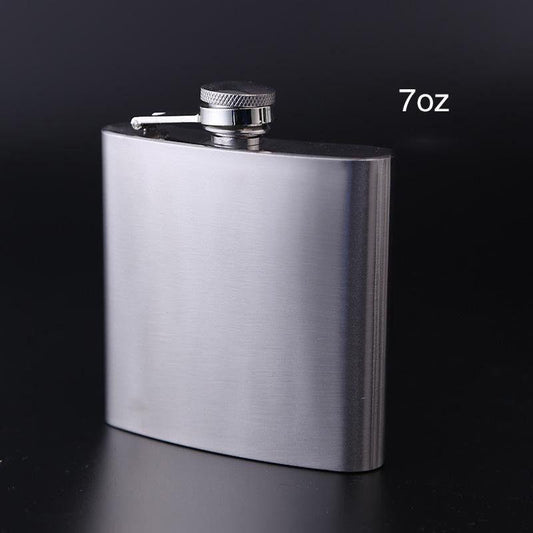 1PC Portable Stainless Steel Pocket Hip Flask Alcohol Whiskey Liquor