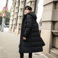 Fashion Hooded Long Men's Down Jacket Autumn and Winter Plus Down Thick Warm White Duck Down Couple Down Jacket