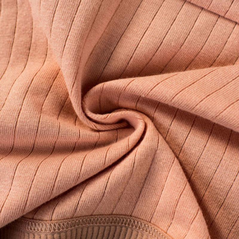 4PCS Cotton Underwear Women's Comfortable Sexy Lingerie Breathable Student Less Antibacterial Mid-low Waist Briefs Ladies Striped Underwear Bottoms