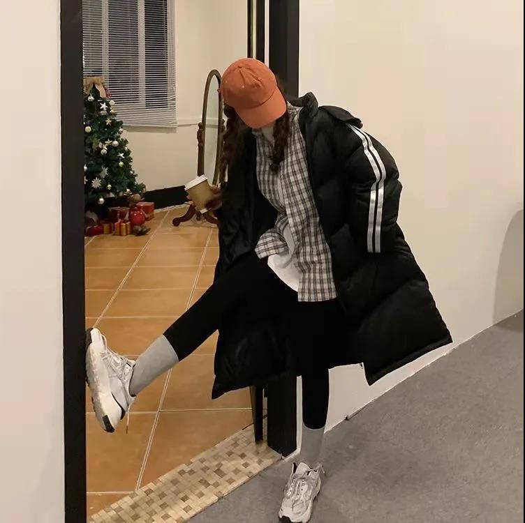 Cotton-padded Jacket Women's Winter Mid-length Korean Style Loose Thick Bread Jacket Casual Padded Jacket Down Padded Jacket