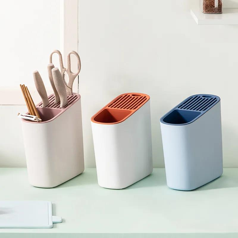 Kitchen Supplies Knife Fruit Knife Storage Rack Multi-function Household Cutlery Storage Box