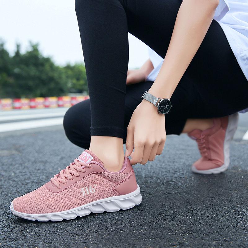 Women Running Shoes 2020 Summer Air Mesh Breathable Shoes Comfortable Light Weight Sports Shoes