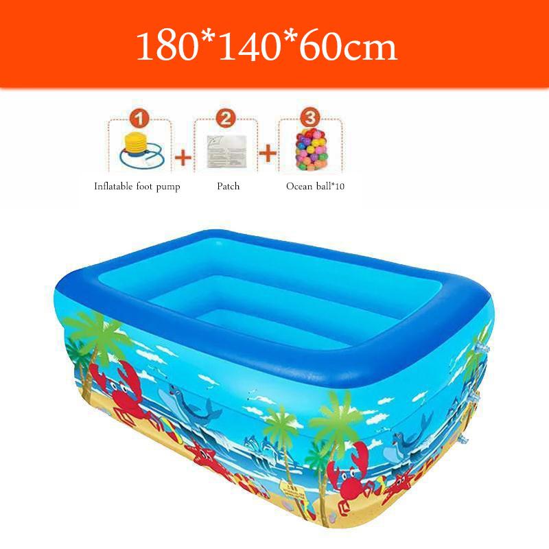 Large Children's Inflatable Swimming Pool Thickened Baby Baby Home Swimming Bucket Basin Large Adult Children Paddling Pool