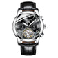 Business Mens Automatic Watch Leather Waterproof Mechanical Watch Mens Tourbillon Sport Watches