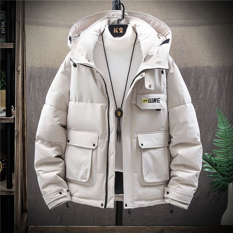 Winter Men's Cotton Workwear Jacket Trend Casual Wild Thickening Warm Top Jacket