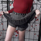 Skirt+Belt Female Pleated Skirt College Style High Waist Short Tooling Skirt