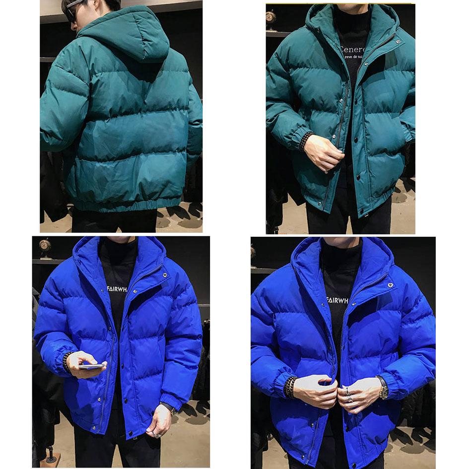Parka Casual Classic Winter Jacket Men's Warm Padded Hooded Overcoat Outerwear Young Man Jacket