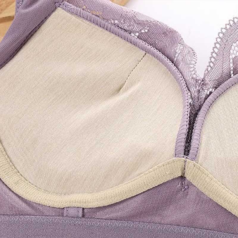 Beautiful Back Without Steel Ring Light and Comfortable Gather Side Put on The Support Adjust The Chest Shape, Medium Thick Cup Thin Sexy Bra