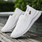 Summer Leisure Mesh Sports Shoes Mesh Hollow Breathable Thin Men's Net Shoes One-step Fitness Lazy Shoes
