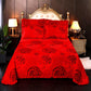 3pcs/set Thick Velvet Bed Sheet Set  Winter Double-sided Short Velvet Blanket Pillowcases Three-piece Set