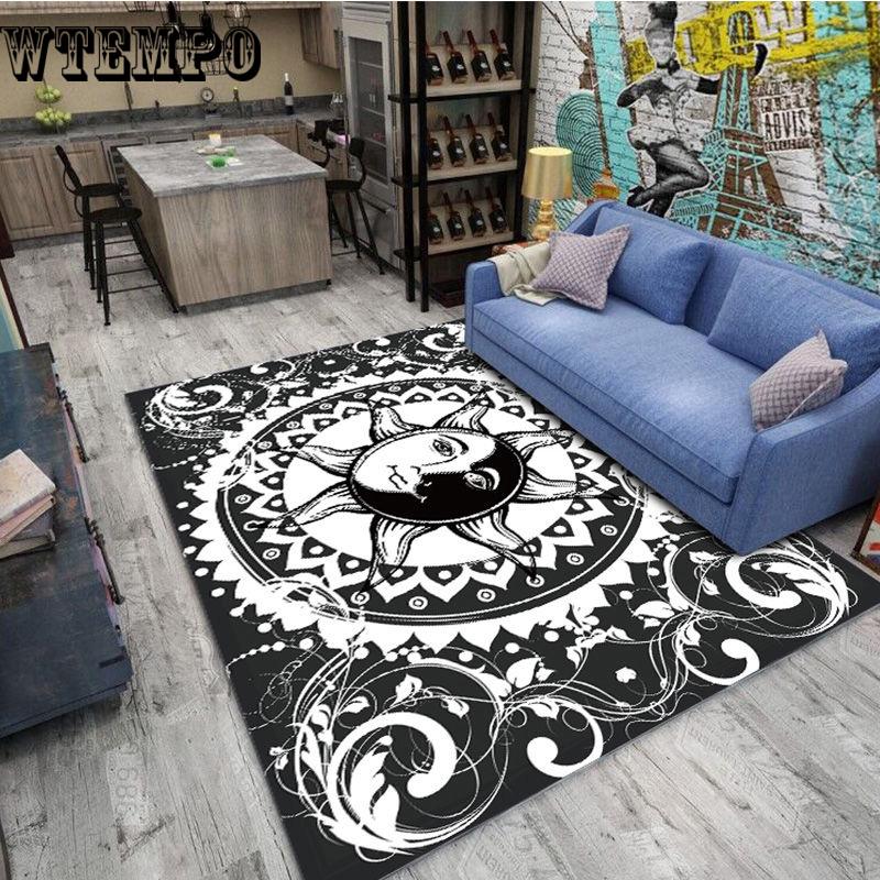 Modern Nordic Printed Carpet Bedroom Living Room Bedroom Bay Window Casual Home Blanket