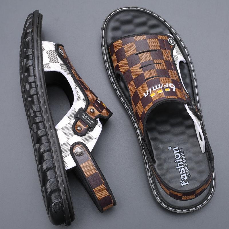 Sandals Men's Summer 2020 Non-slip Beach Shoes Men's Casual Dual-use Wear Sandals and Slippers Korean Summer Tide