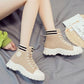 Women Ankle Boots Suede Leather  Thick-soled Short Boots Ladies Warm Shoes Autumn Winter Boots Plus Velvet Martin Boots