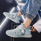 Korean Couple Breathable Running Shoes Summer Fly Woven Breathable Casual Sneakers Trend Canvas Coconut Shoes