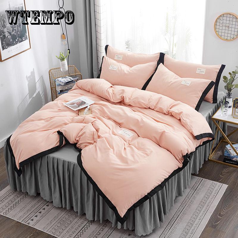 Egypt cotton satin Princess Bedding Set Embroidery Inlaid jewelry Duvet cover set Bed Sheet
