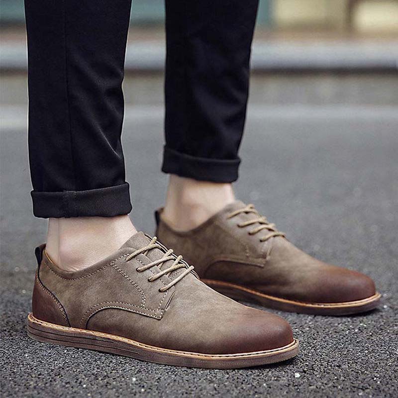 Spring and Autumn Casual Shoes Low Heel Small Leather Shoes Breathable Comfortable Men's Loafers