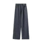 Women's Jeans Fashion Casual Straight Pants High Waist Loose Jeans Washed Plus Size Jeans