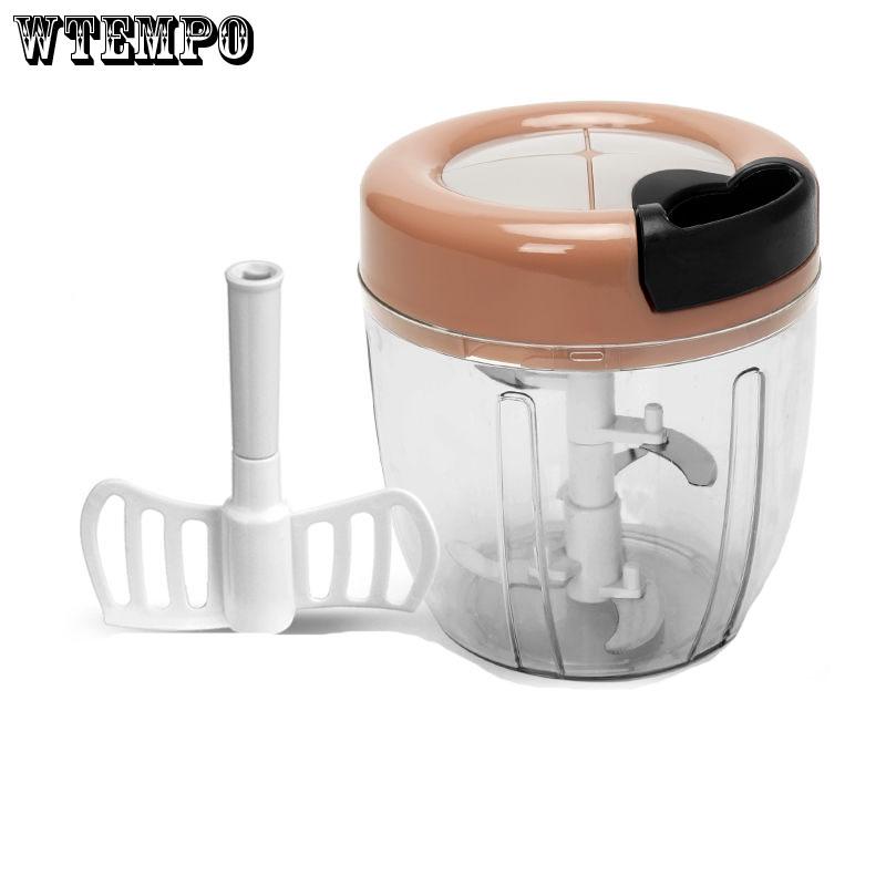 WTEMPO Dicing Machine Manual Food Chopper Vegetable Fruits Nut Onion Hand Power Mincer Blender Mixer