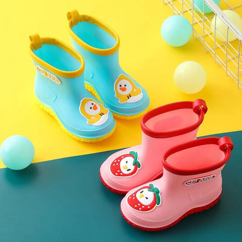 Baby Rain Boots Summer Cartoon Fruit Non-slip and Waterproof Children's Students Infant Men and Women Baby Children's Rain Boots