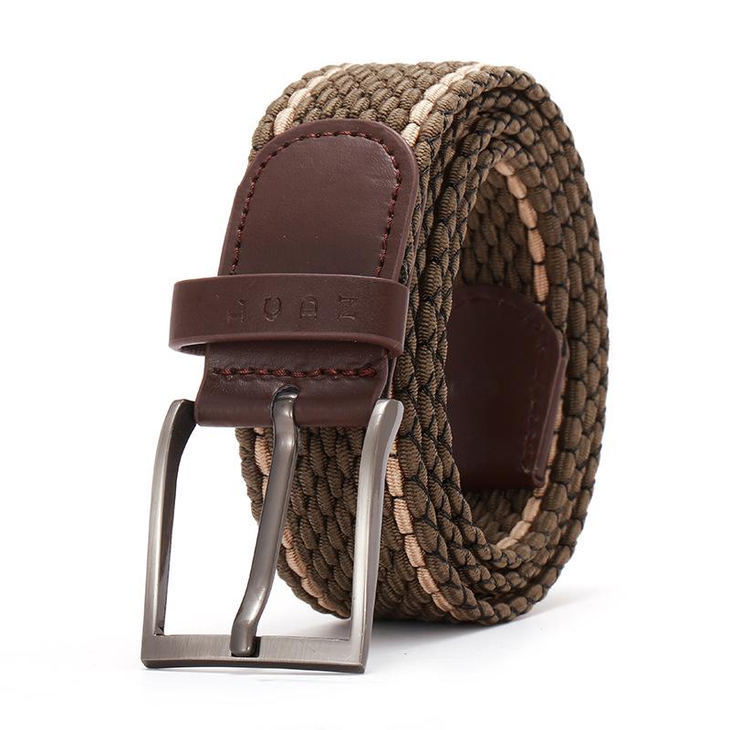 Men /women Belt High Quality Nylon Braided Elastic Belt  Outdoor Sport Simple Practical