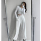 Casual Pants Autumn Women's High Waist Straight Drawstring Feet Summer Loose and Thin Sports Sweatpants Tide