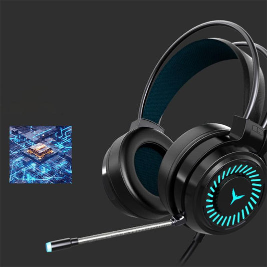 E-sports Game Headset Headset Wired Mobile Phone Computer Headset with Wheat To Eat Chicken To Listen To The Sound Position with Microphone