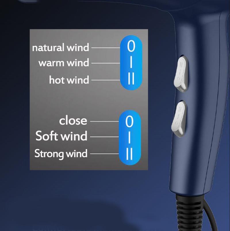 1600W Luxury Hair Dryer Set Negative Ion Hair Protection Hot/cold Hair Dryer High-power Barber Equipment