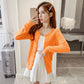 Autumn Hollow Jacket Fashion Casual Knit Top Short Loose Young Female Sweater