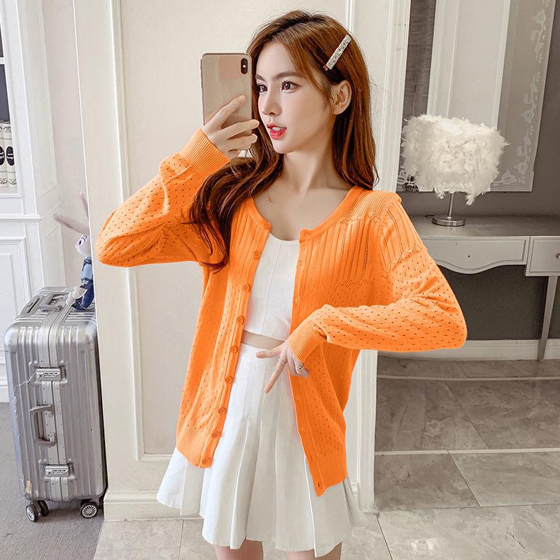 Autumn Hollow Jacket Fashion Casual Knit Top Short Loose Young Female Sweater