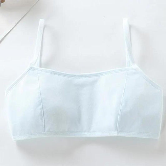 Student Girl Spaghetti Straps Training Bra Underwear Cute Cartoon Bralette Cute