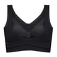 Large Size Sports Underwear Women's Thin Section Without Rims Gather Seamless Adjustable Bra with Front Buckle Beauty Back Fitness Bra Yoga Vest