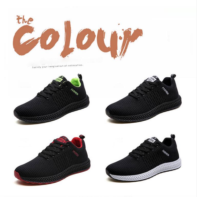 Shoes Men Sneakers Zapatillas Hombre Man Breathable Casual Shoes Fly Woven Sneakers Running Shoes