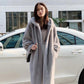 Faux Fur Coat Winter Ladies Mink Velvet Coat Mid-length Hooded Plus Velvet Thick Fashion Warm Fur Coat
